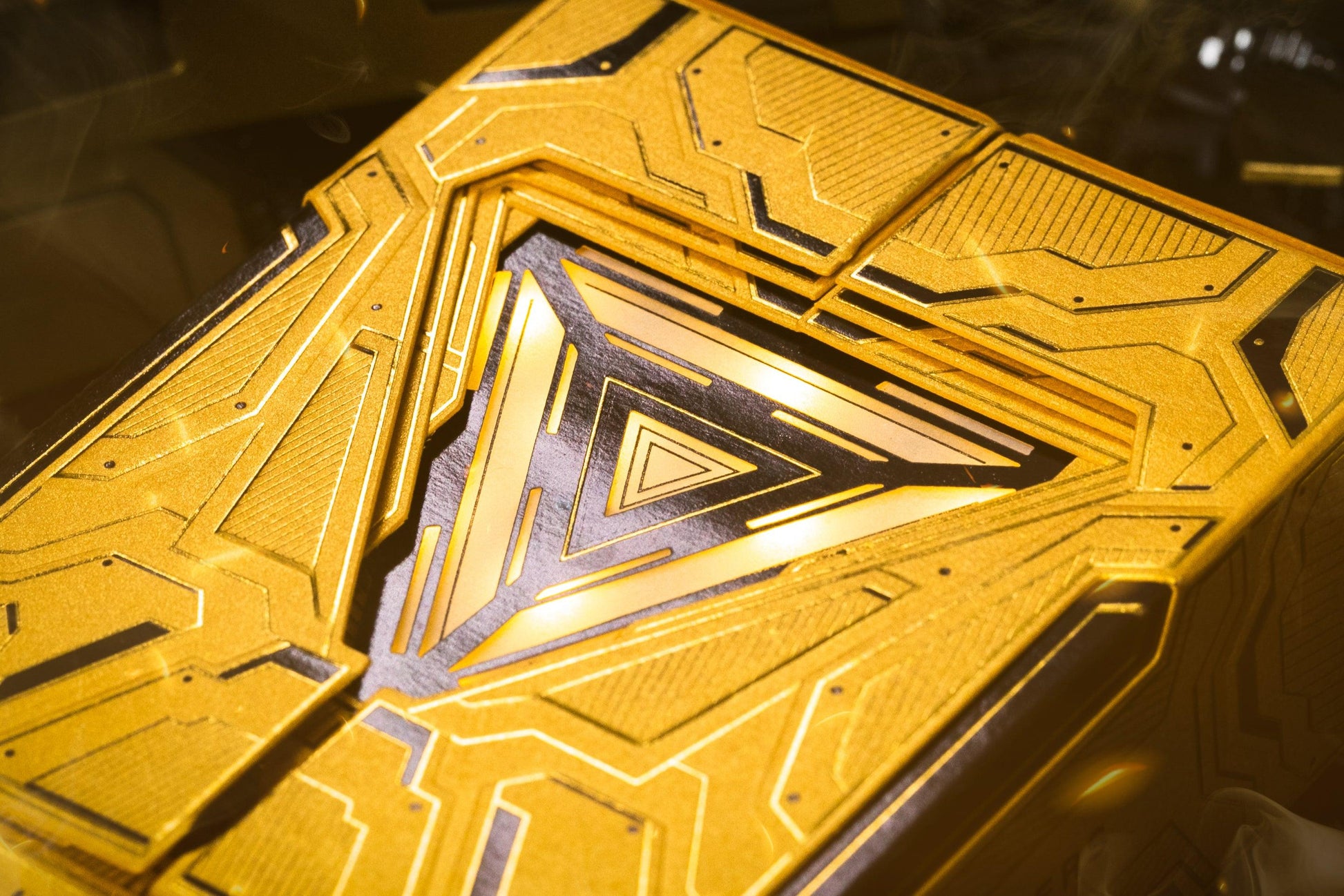 IRON MAN PLAYING CARDS - MK 21 GOLD FOIL Playing Cards by Card Mafia