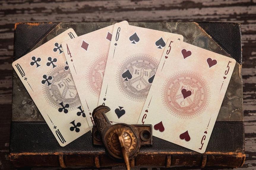 White Reserve Note Playing Cards Playing Cards by Kings Wild Project