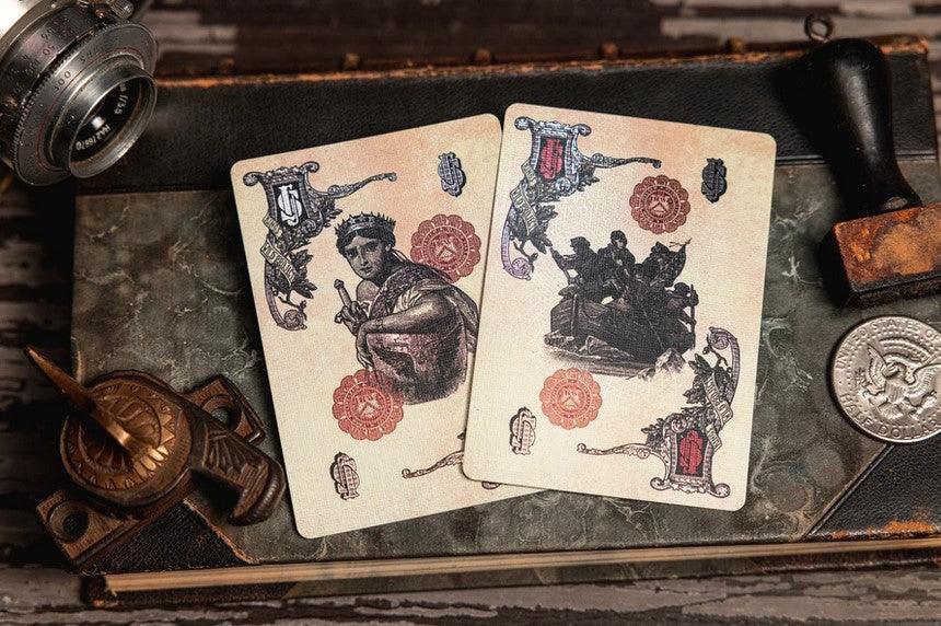 White Reserve Note Playing Cards Playing Cards by Kings Wild Project