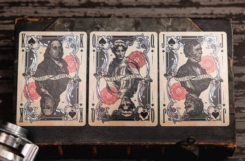 White Reserve Note Playing Cards Playing Cards by Kings Wild Project