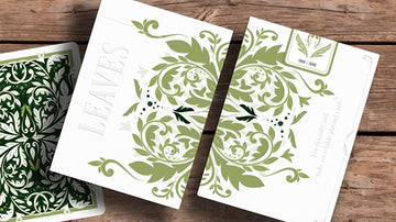 Leaves Collector's (White) Playing Cards by Card House Company Playing Cards by RarePlayingCards.com