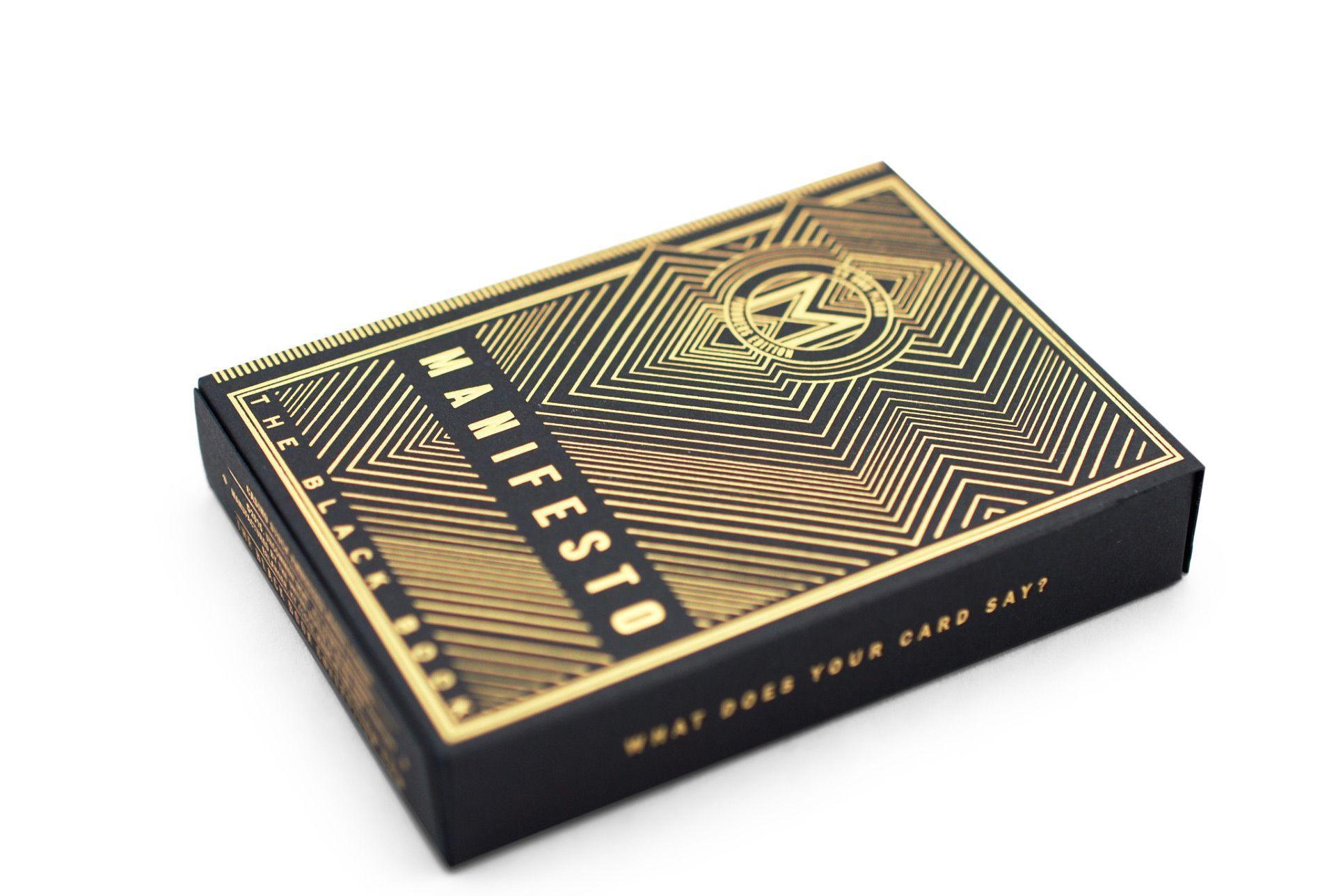 Manifesto Gold Playing Cards by US Playing Card Co.