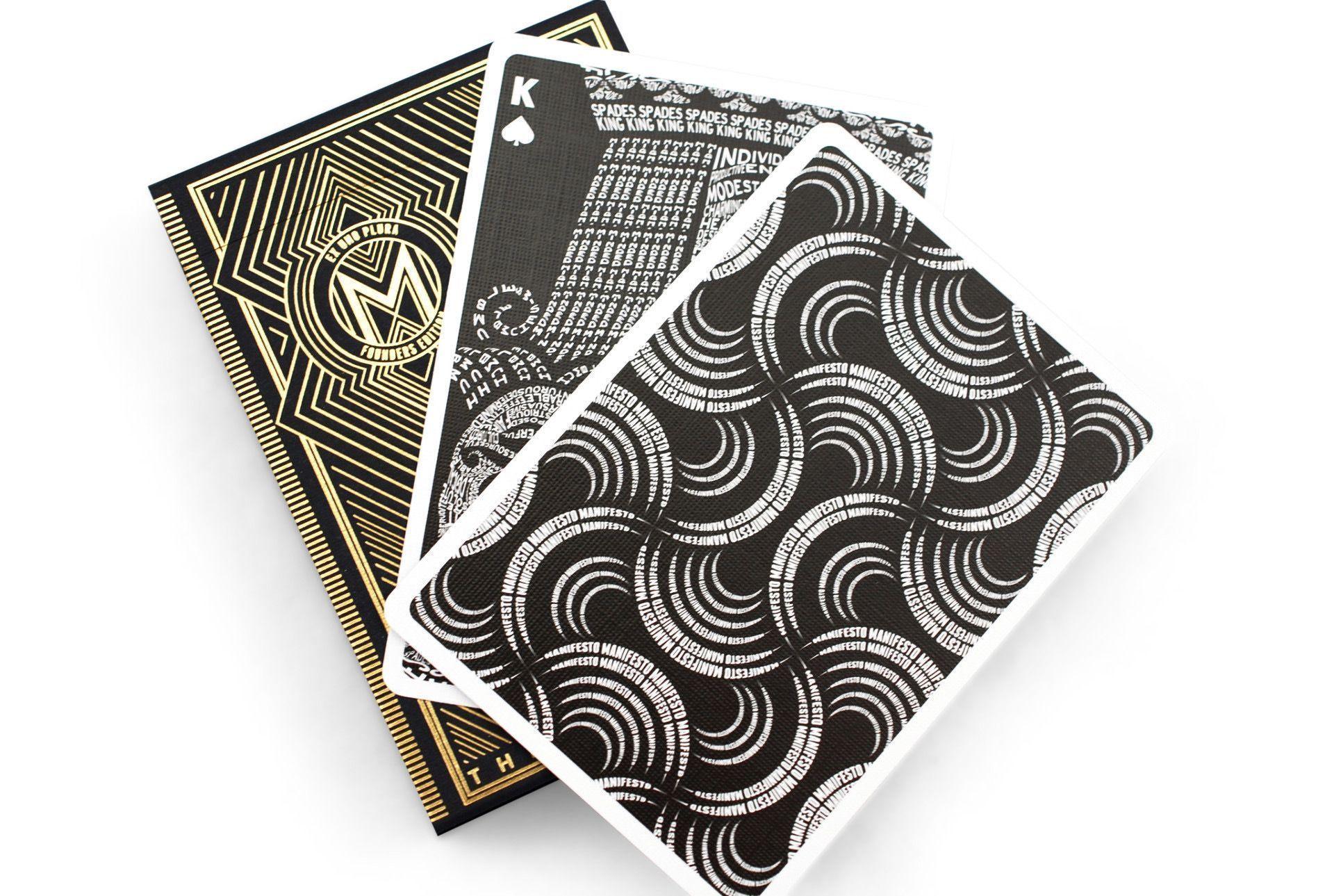 Manifesto Gold Playing Cards by US Playing Card Co.