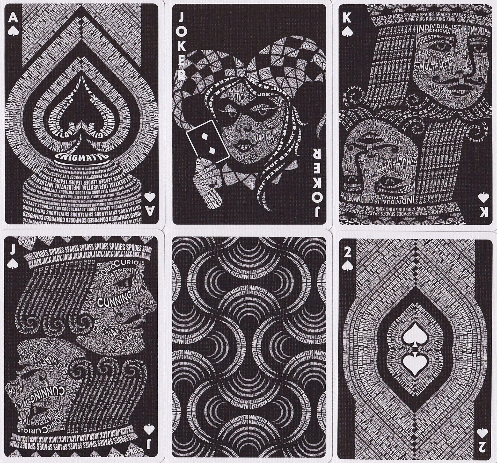 Manifesto Gold Playing Cards by US Playing Card Co.