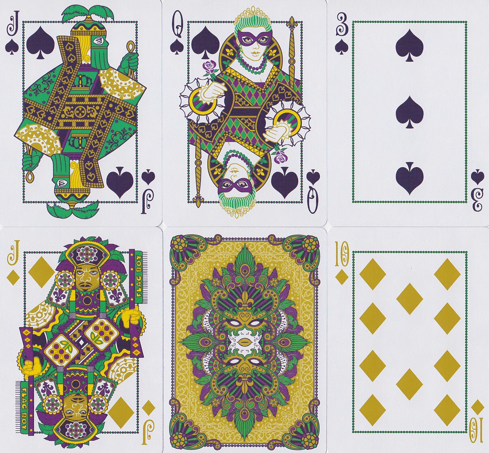 Mardi Gras Playing Cards by Expert Playing Card Co.