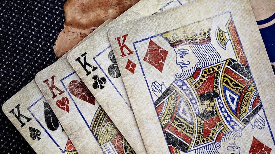 Marked Vintage 1800 Deck Red Playing Cards Rare Playing Cards