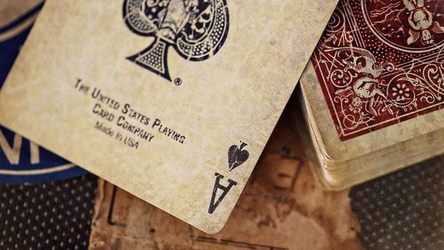 Marked Vintage 1800 Deck (Red) Playing Cards by Ellusionist