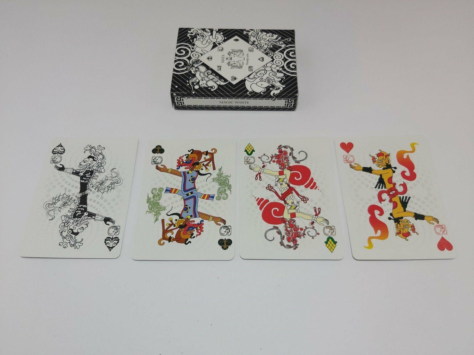 Maya Playing Cards Magic White Playing Cards by RarePlayingCards.com