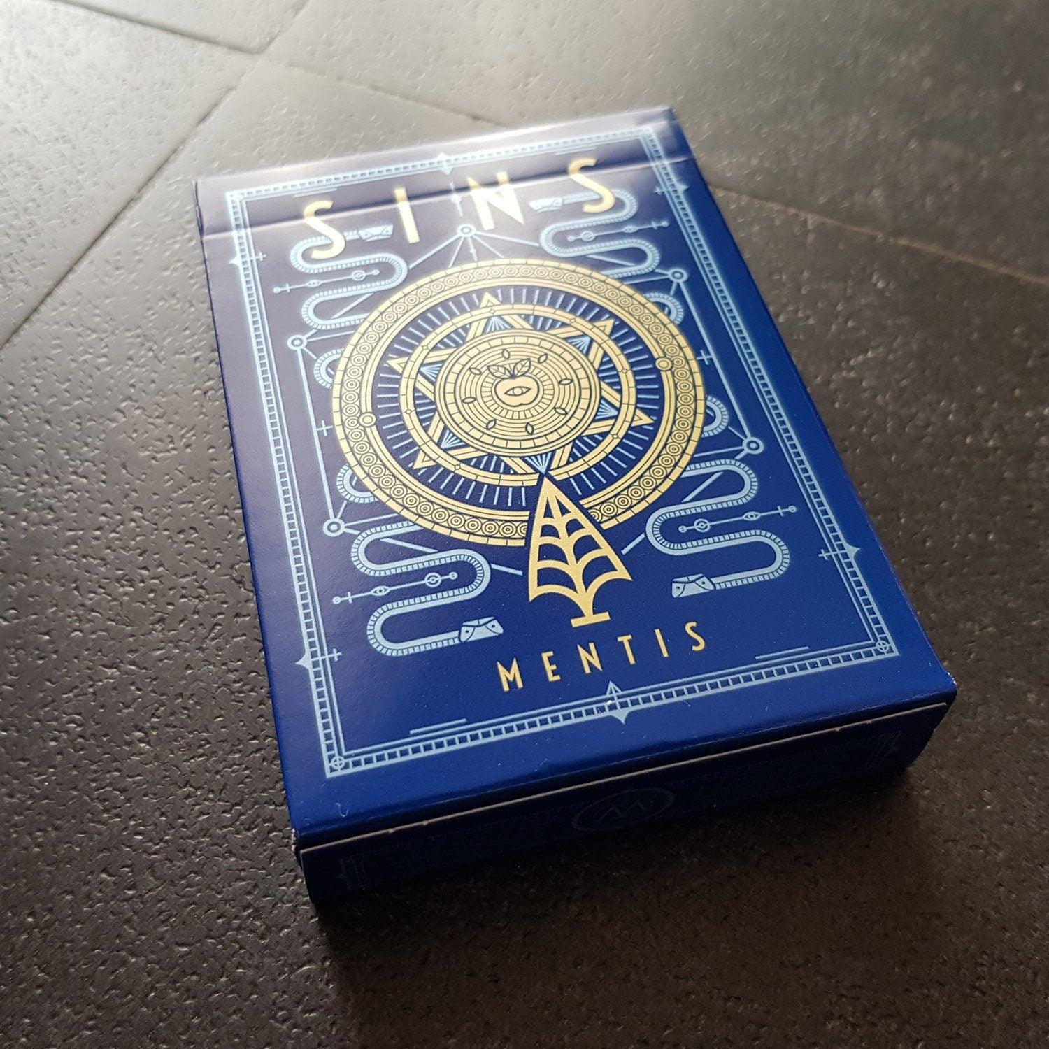 SINS Blue Mentis Playing Cards Playing Cards by Thirdway Industries