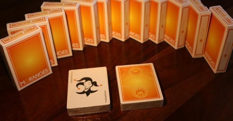 Moranges First Edition (Aqua Finish) Playing Cards by Cartamundi
