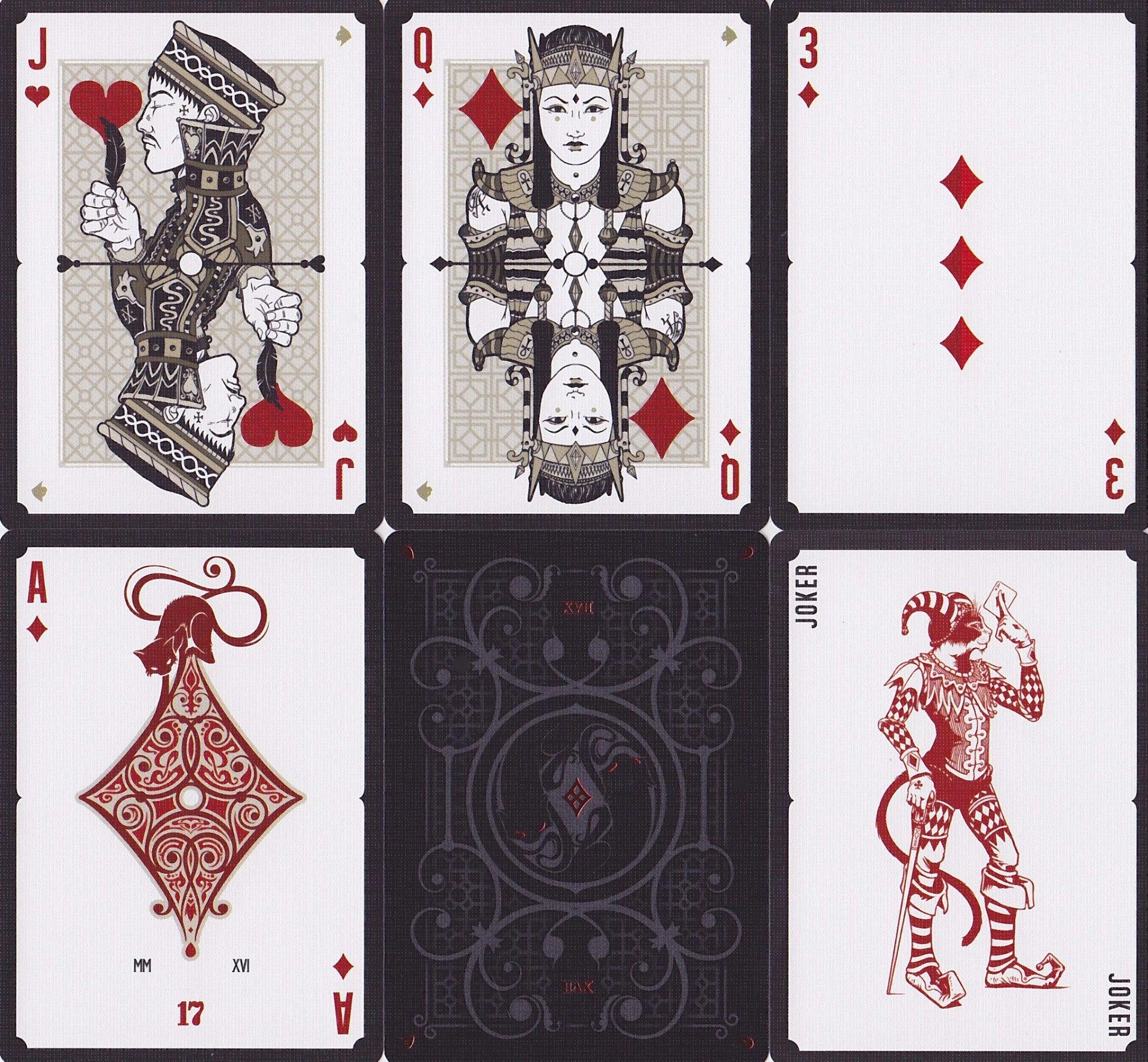 No. 17 Le Chat Rouge Playing Cards by Stockholm 17