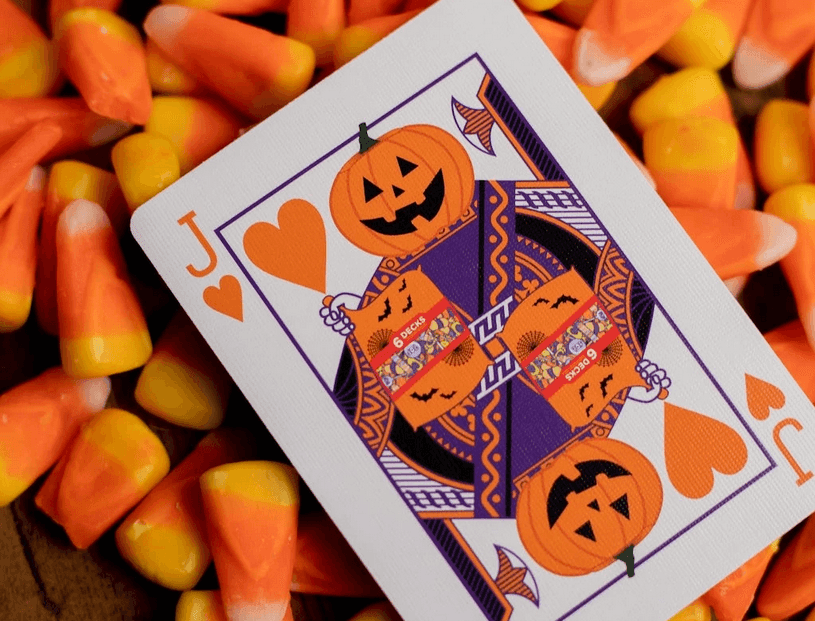 Carvers - V2 Pumpkin Playing Cards Playing Cards by Organic Playing Cards