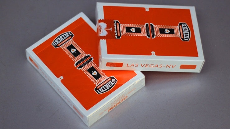 Gemini Casino Orange Playing Cards by Gemini