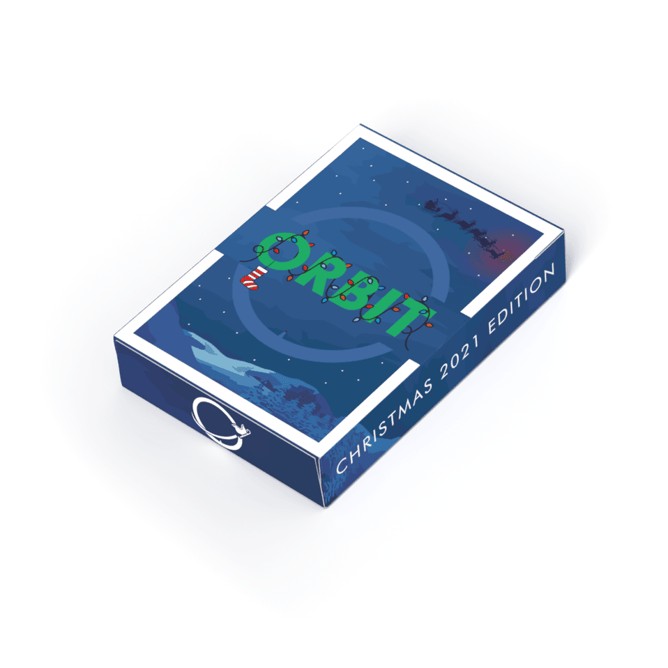 Orbit Christmas Playing Cards Playing Cards by Orbit Brown