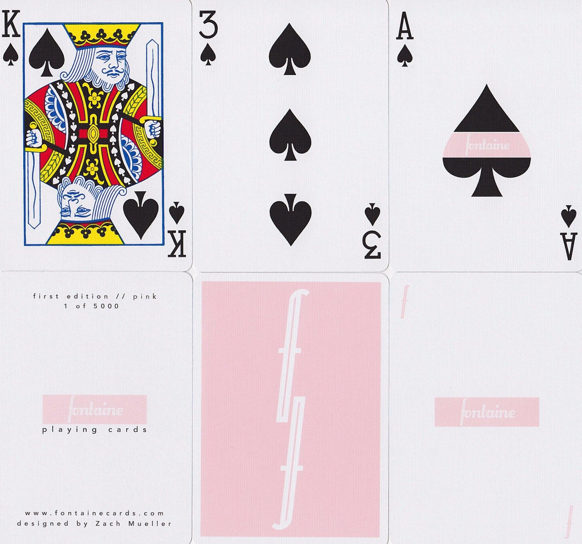 トランプ Fontaine Pink Pink Fontaine-RarePlayingCards.com – Rare Playing Cards
