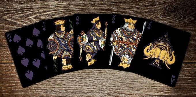 Limited Edition Gilded Night by Elephant Playing Cards Playing Cards by Elephant Playing Cards
