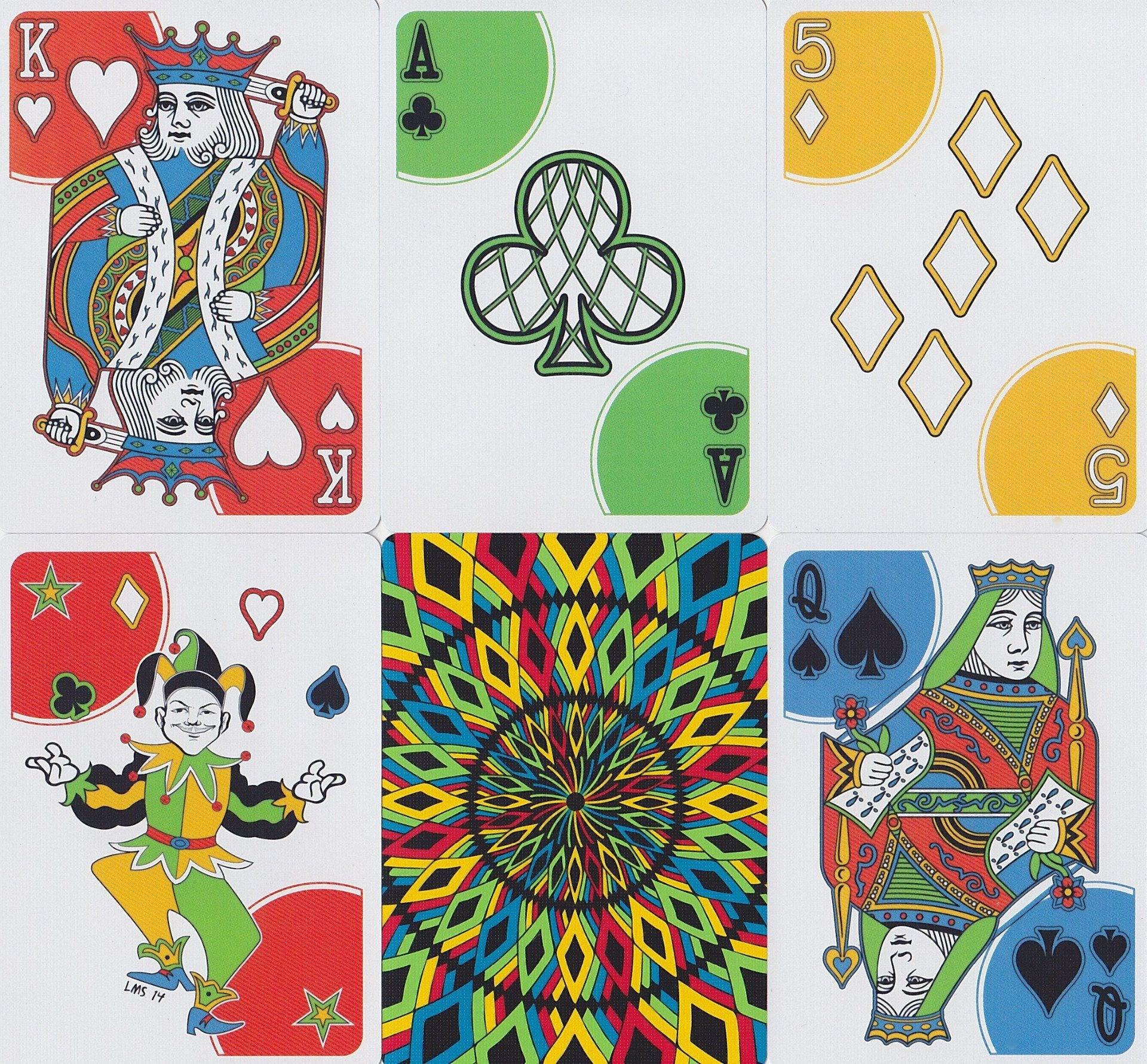 Rainbow Illusion V2 Playing Cards by Legends Playing Card Co.