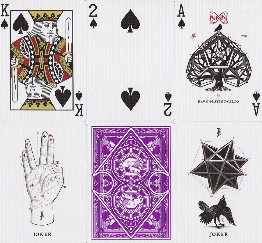 Ravn Purple Haze Playing Cards by Stockholm 17