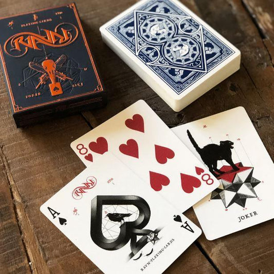 Ravn MANI (blue back) by Stockholm17 Playing Cards by Stockholm 17
