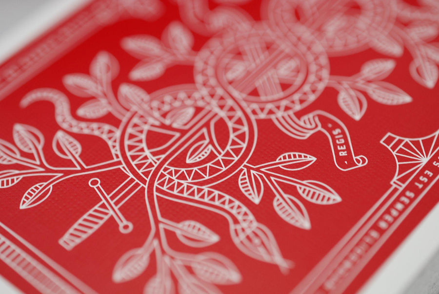 Red Monarchs Playing Cards by Theory11