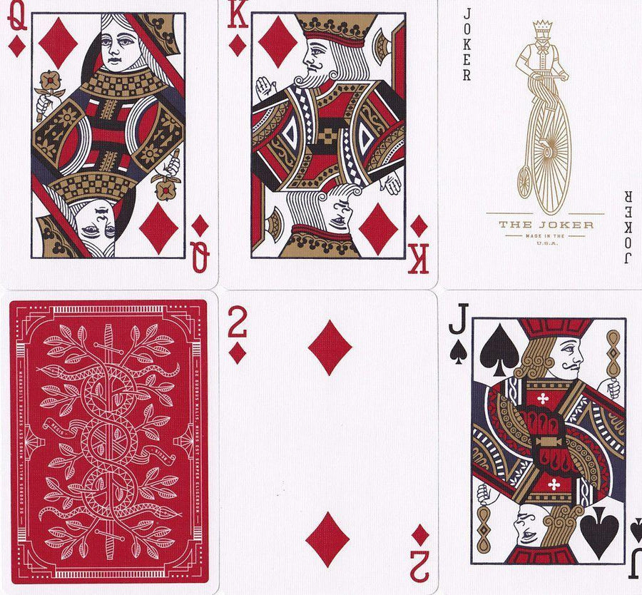 Red Monarchs Limited 1st Ed. Playing Cards by Theory11