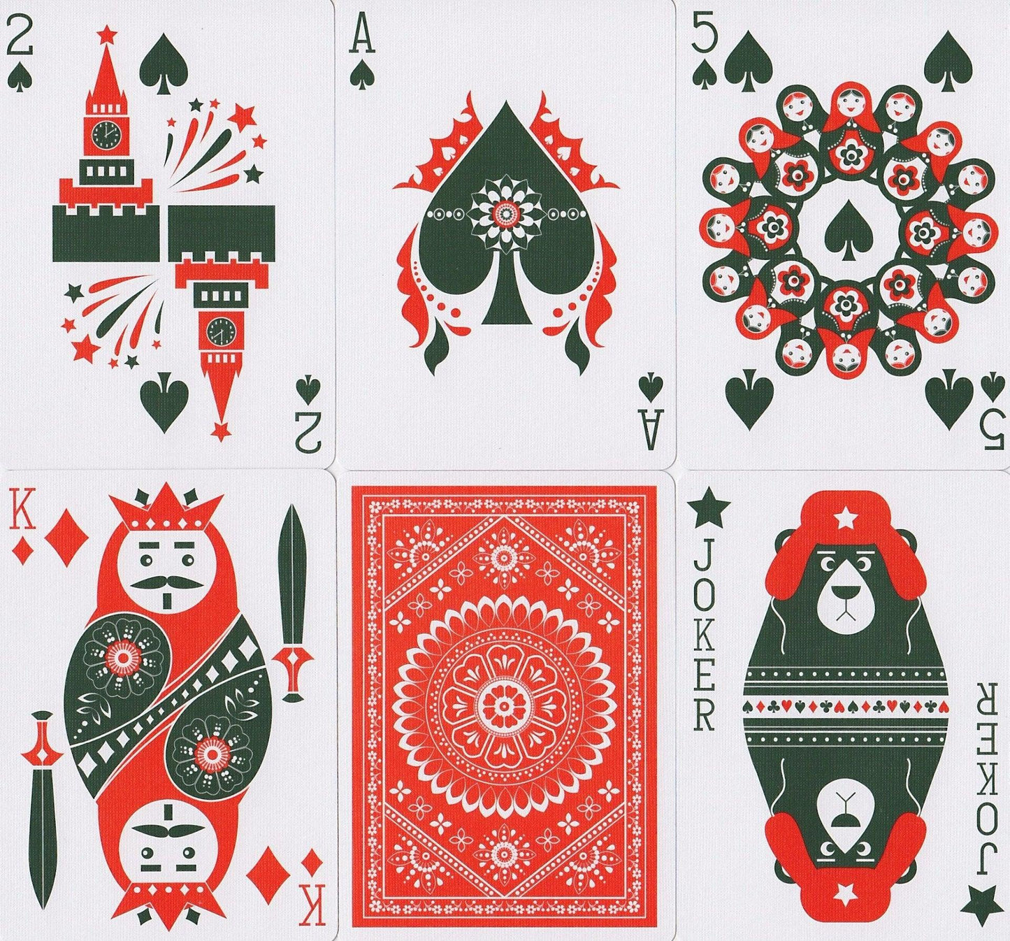 Russian Folk Art Playing Cards by US Playing Card Co.