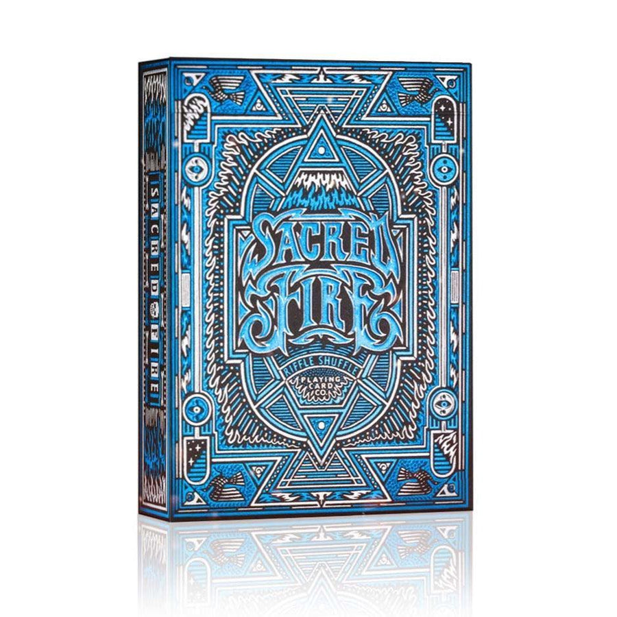 Sacred Fire Playing Cards - Sapphire Blaze Edition Playing Cards by Riffle Shuffle Playing Card Company