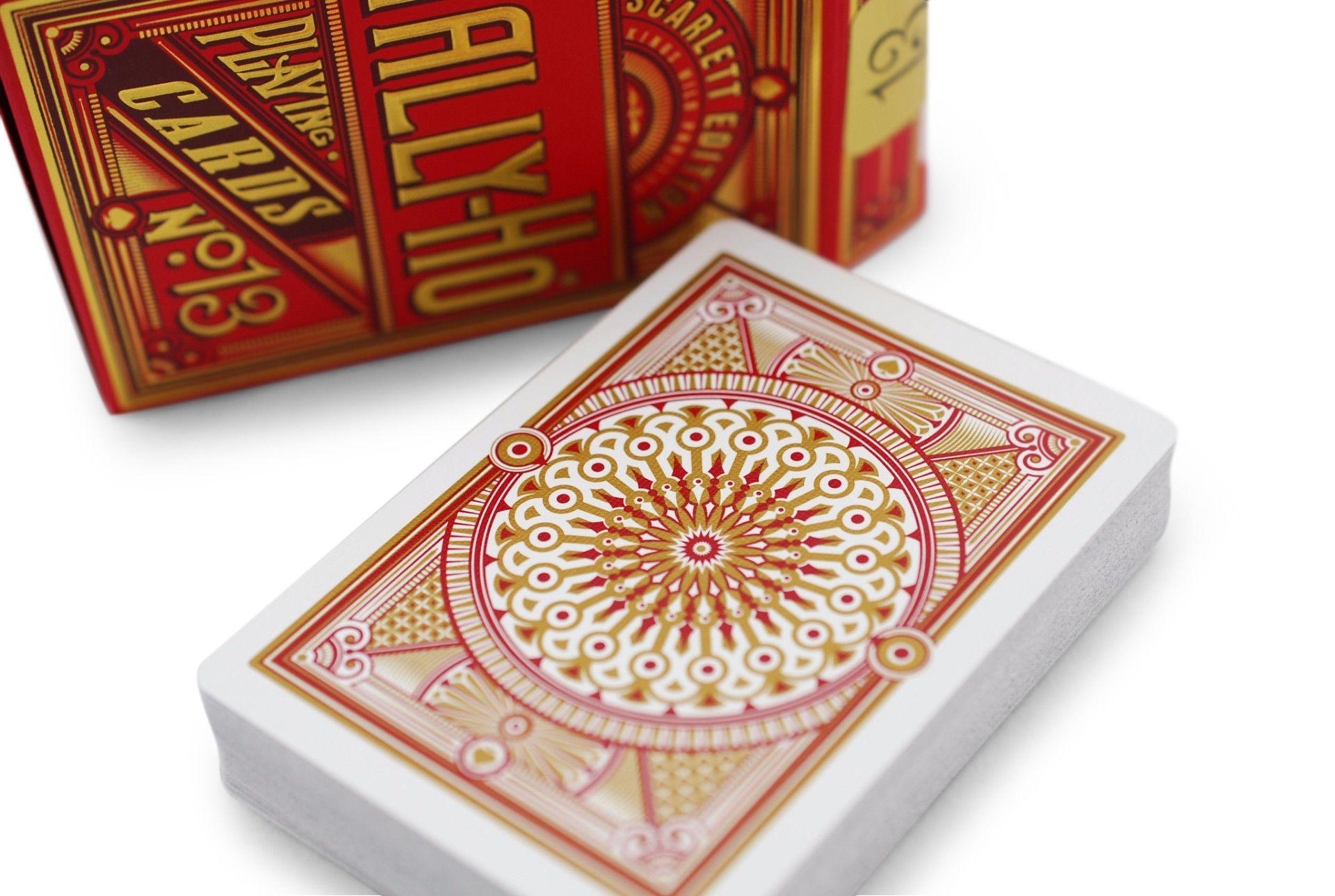 Scarlett Tally Ho Playing Cards by Kings Wild Project