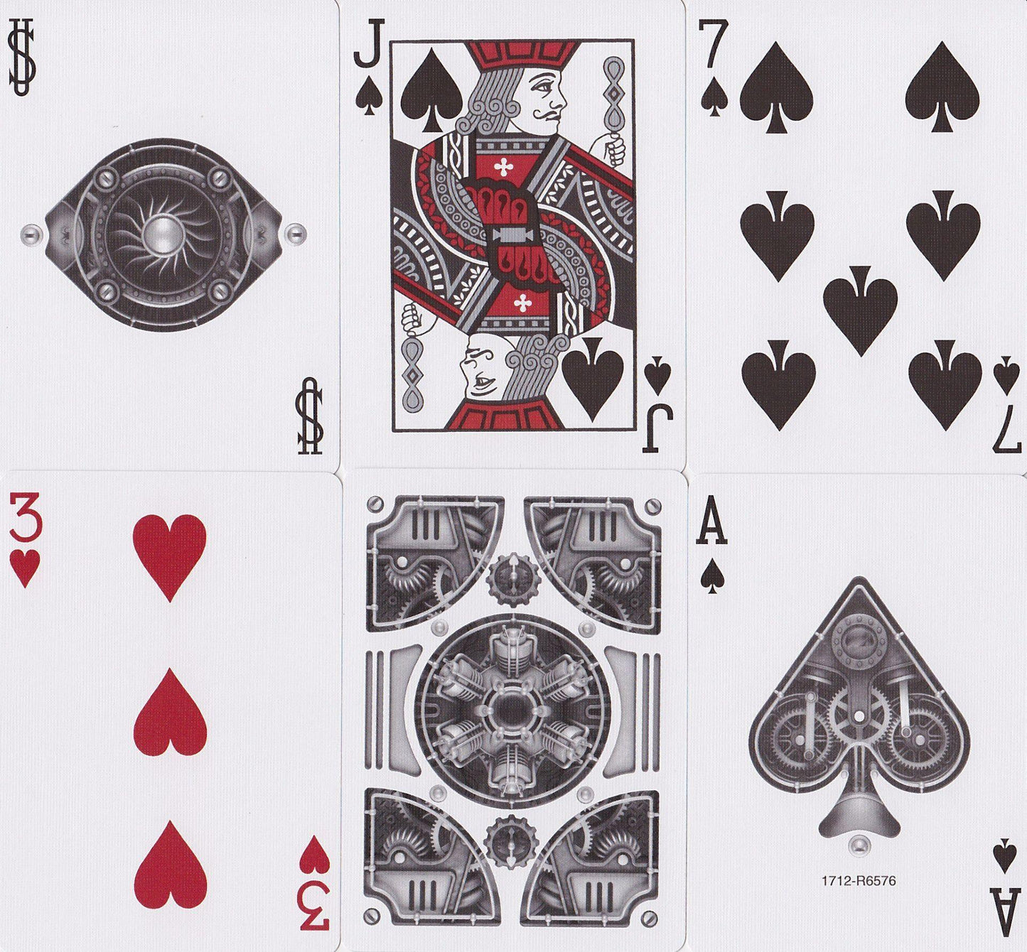 Silver Steampunk Playing Cards by US Playing Card Co.
