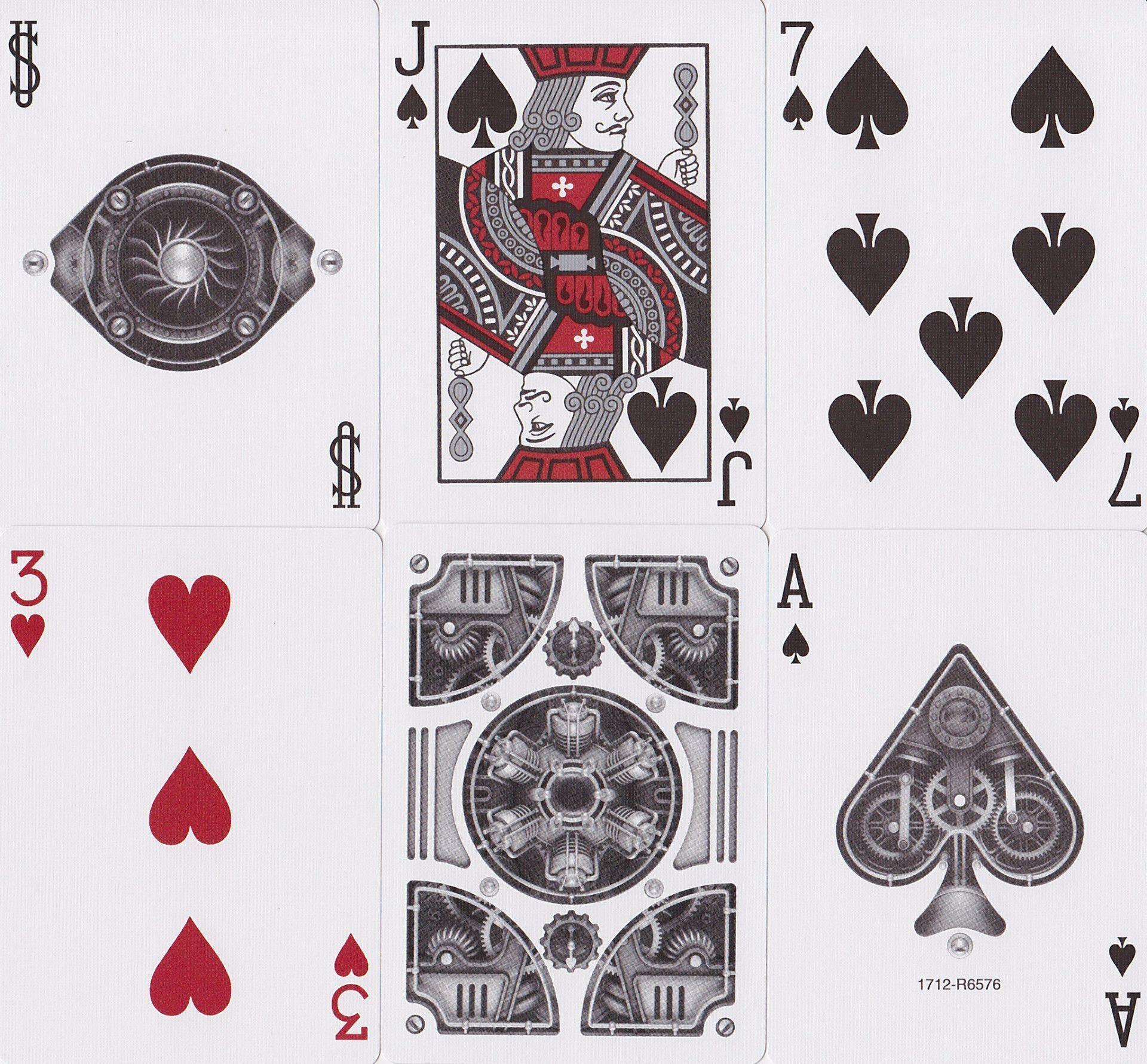 Silver Steampunk Playing Cards by US Playing Card Co.