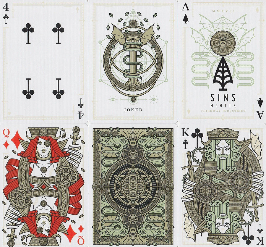SINS Mentis Playing Cards by Thirdway Industries