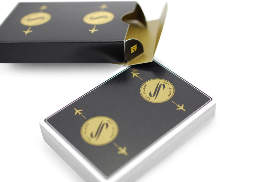 Sky Island Black Playing Cards by The Blue Crown