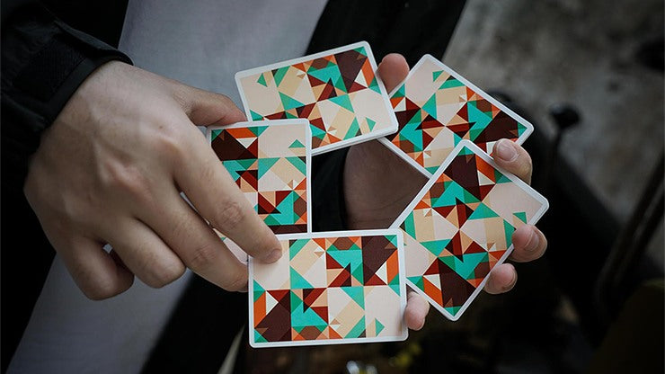 Sparkle Point: Green Playing Cards by US Playing Card Co.