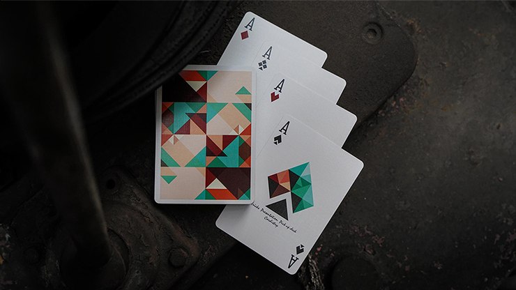 Sparkle Point: Green Playing Cards by US Playing Card Co.