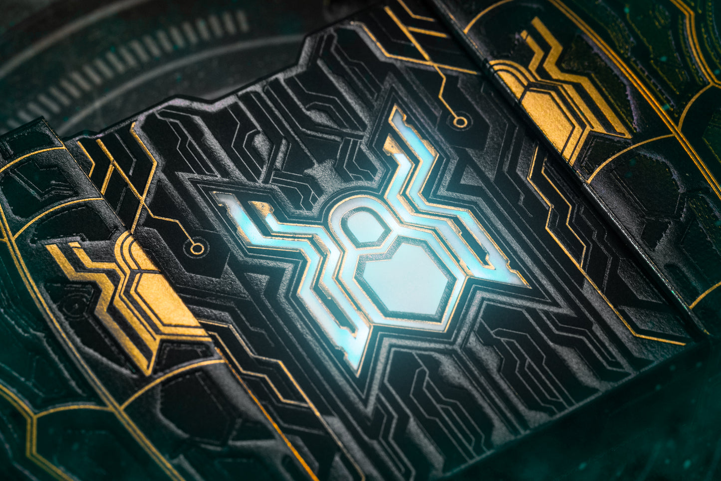 Spider Man Playing Cards - PVC Black & Gold Playing Cards by Card Mafia