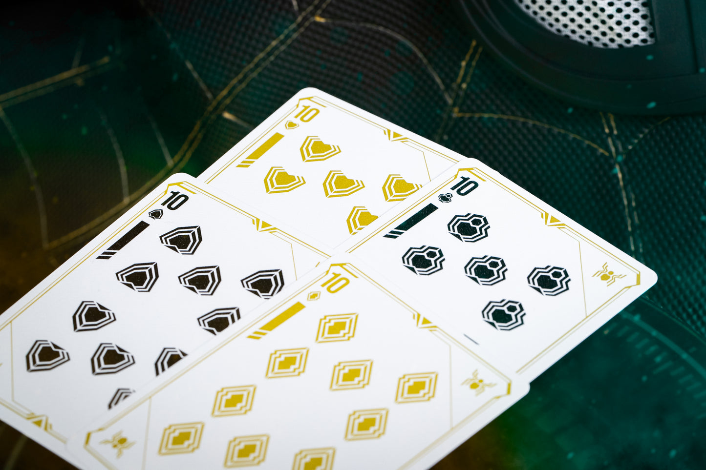 Spider Man Playing Cards - PVC Black & Gold Playing Cards by Card Mafia