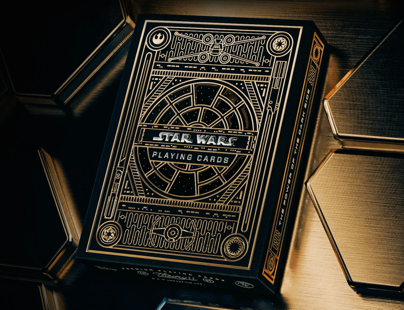 star wars holographic playing cards Star Wars Playing Cards Gold Version