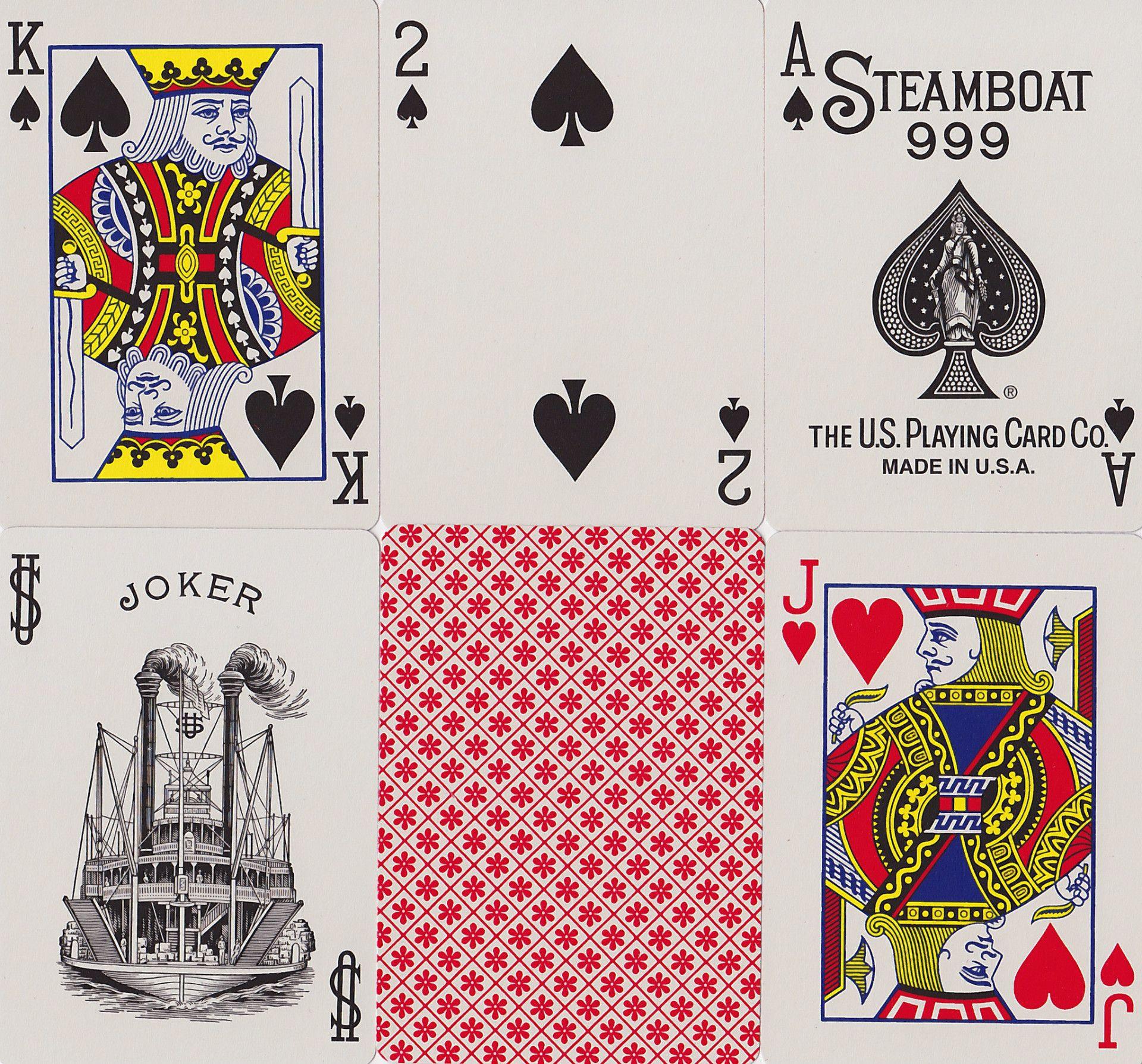 STEAMBOAT Dan&Dave 青 Steamboat 999-RarePlayingCards.com – Rare Playing Cards