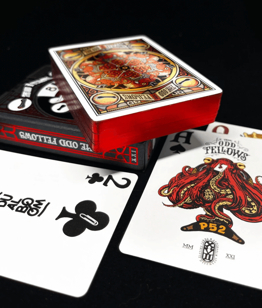 Sir Octo - Gilded Odd Fellows Playing Cards Playing Cards by Stockholm 17
