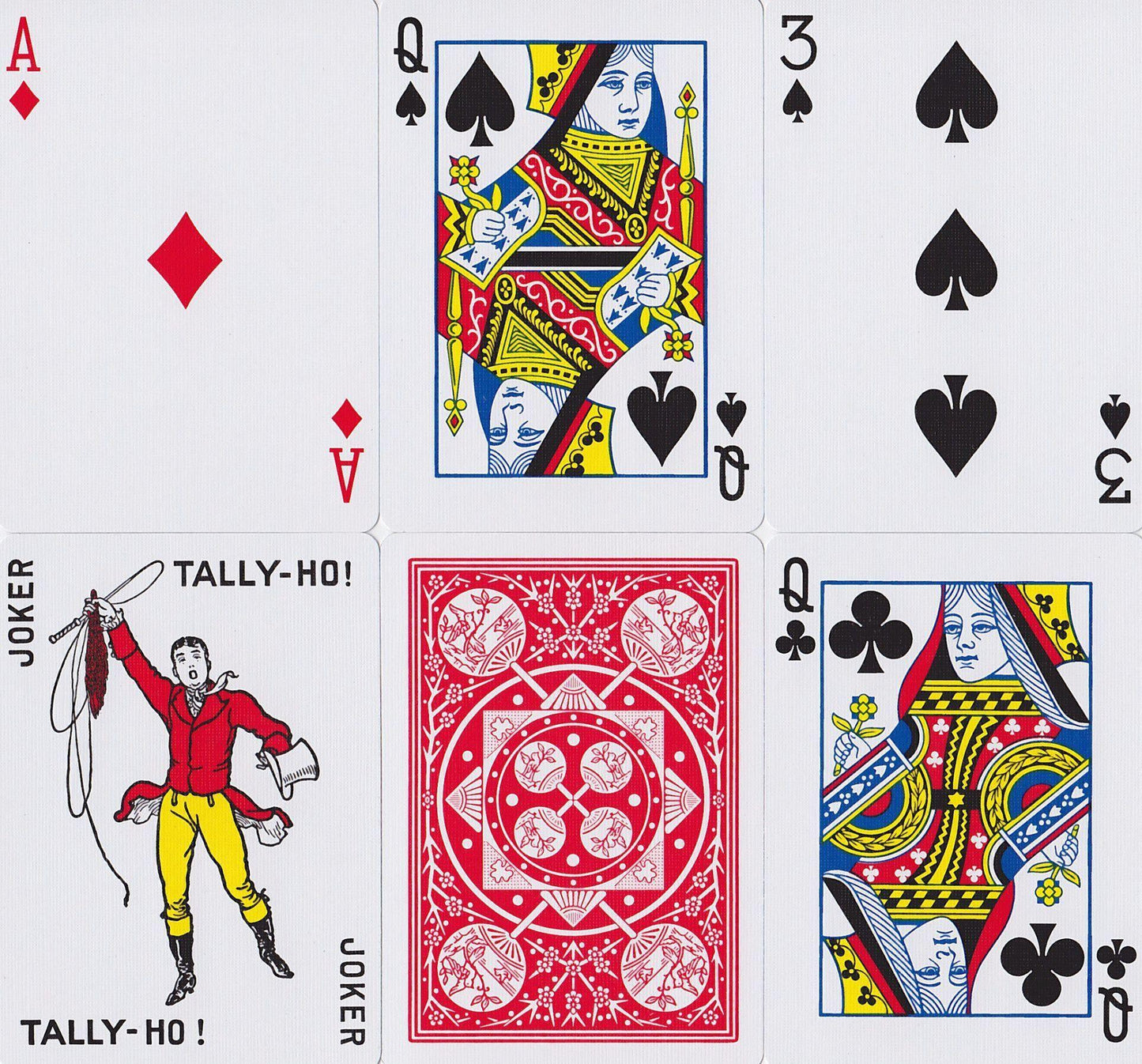 Tally Ho Fan Back Playing Cards by US Playing Card Co.