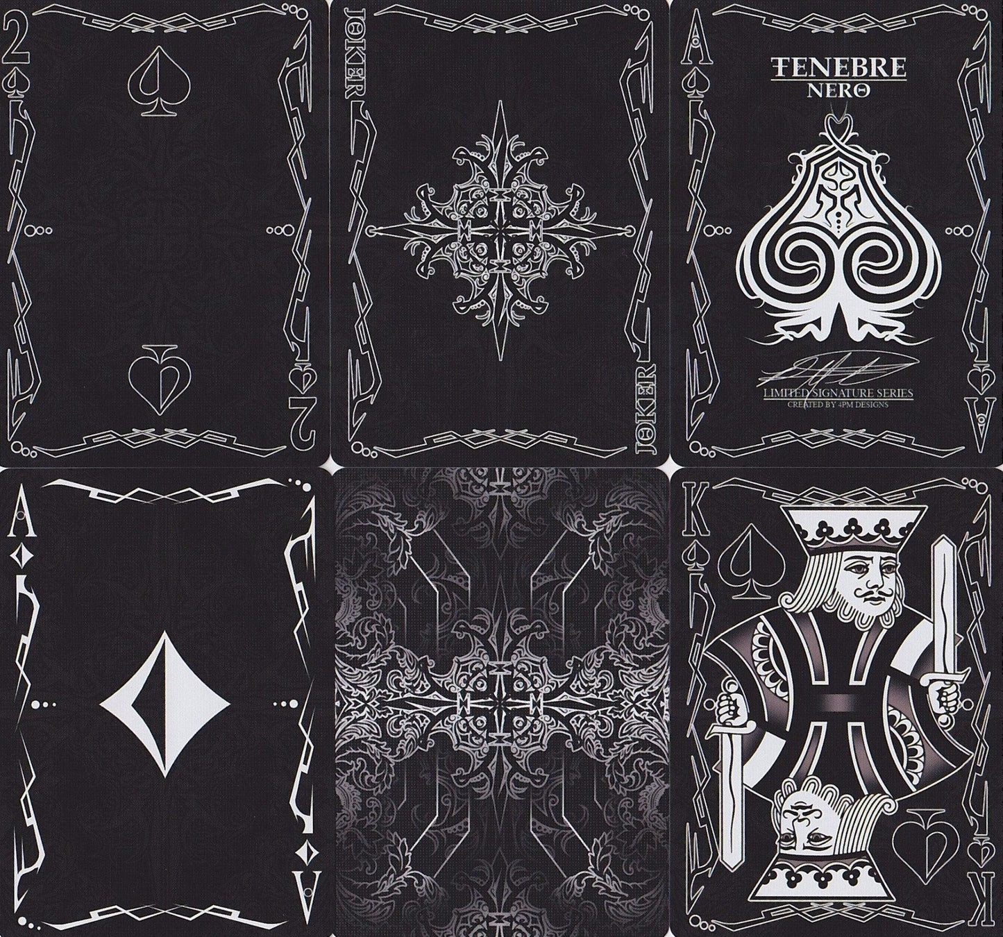 Tenebre Nero Playing Cards by Legends Playing Card Co.