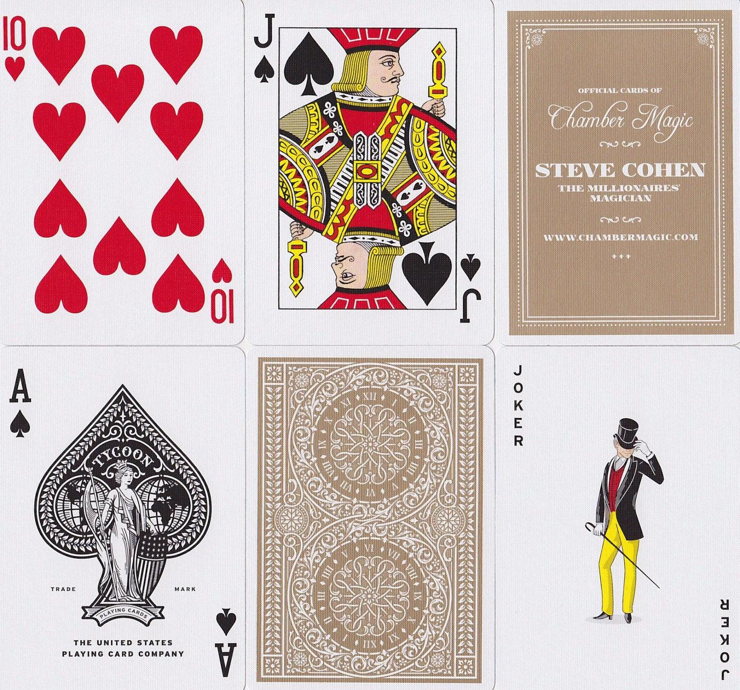Tycoon, Ivory Edition Playing Cards by Theory11