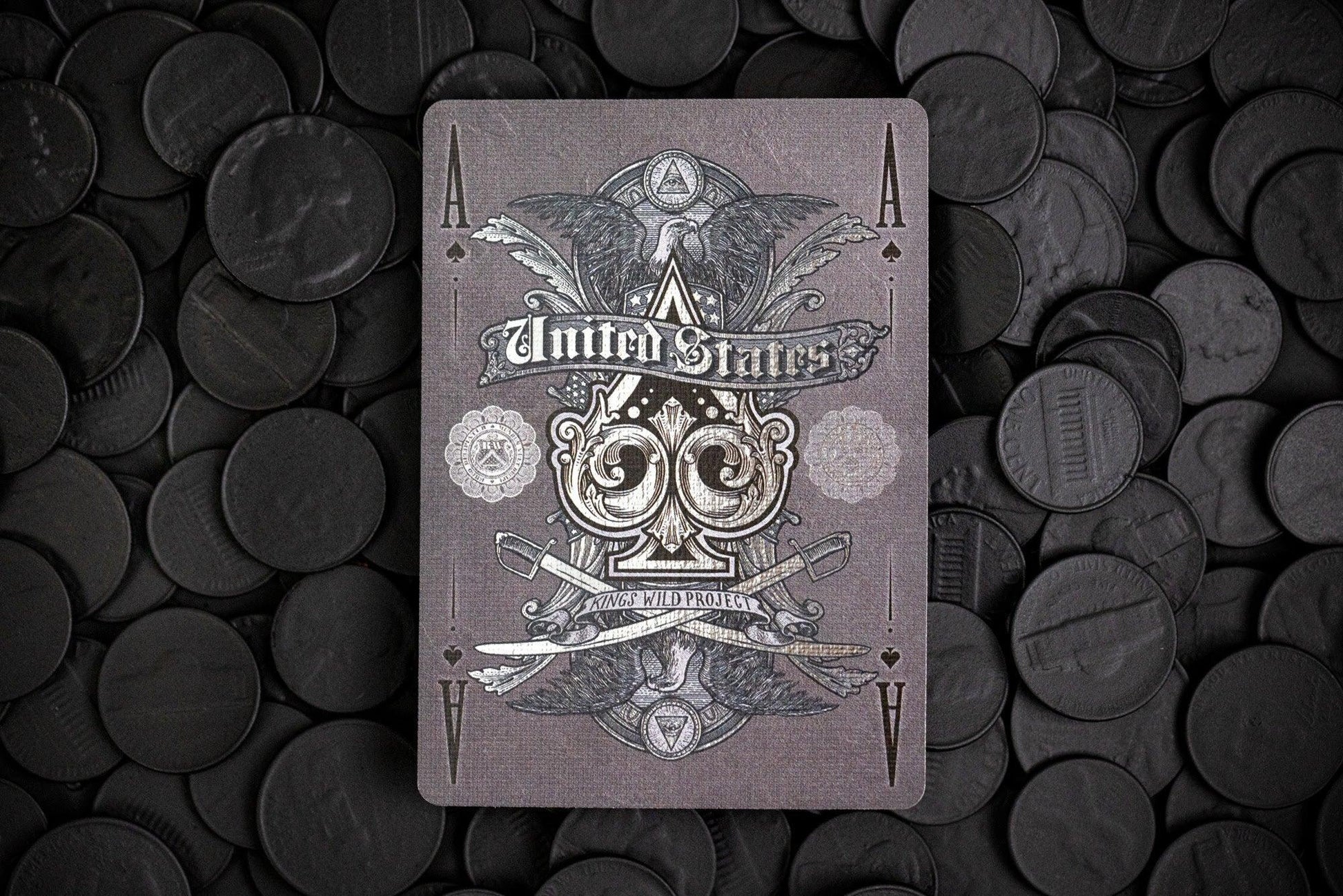 Black Reserve Note Playing Cards by Kings Wild Project