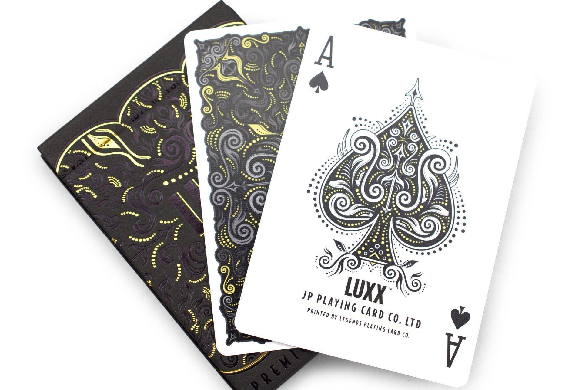 V2 LUXX® Shadow Edition Gold Playing Cards by LUXX