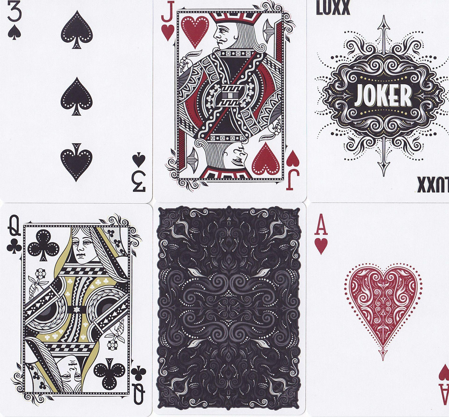 V2 LUXX® Shadow Edition Silver Playing Cards by LUXX