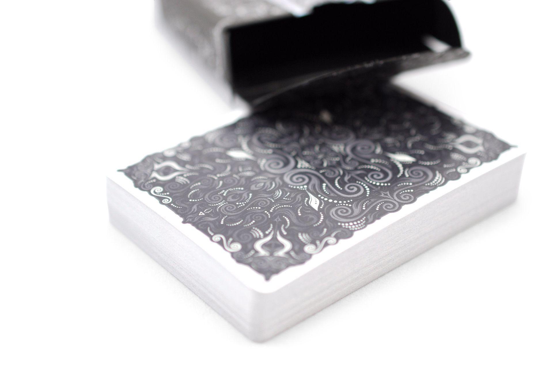 V2 LUXX® Shadow Edition Silver Playing Cards by LUXX
