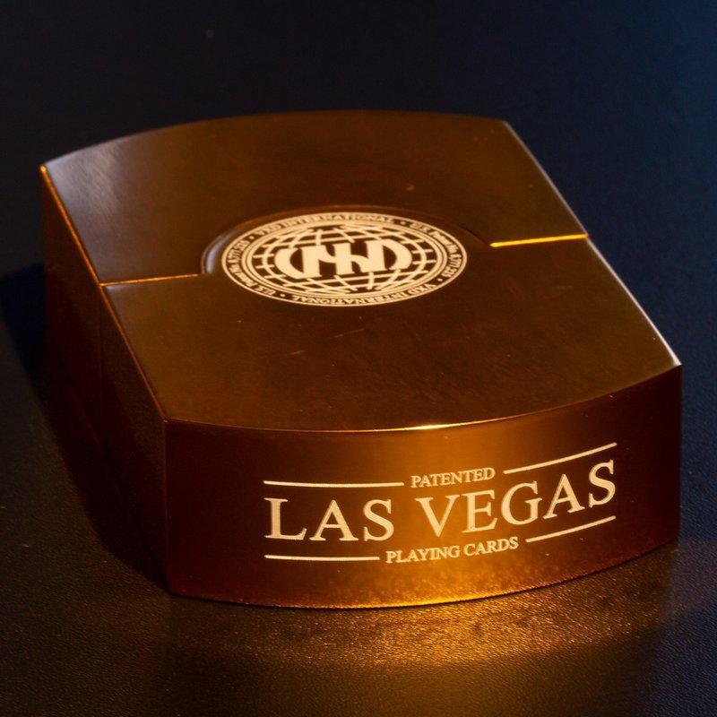 Vegas Diffractor - Gold Metal Playing Cards by VXD Gaming