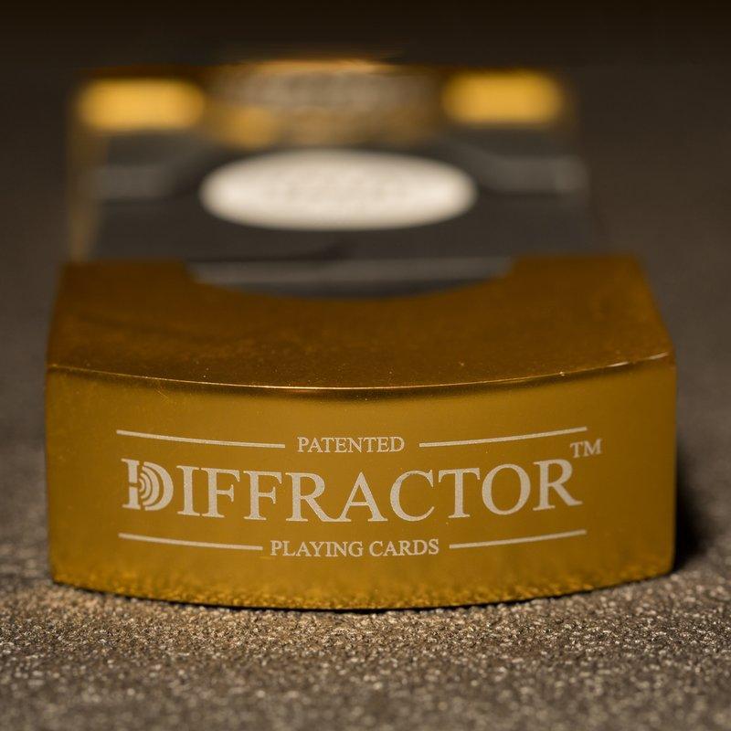 Vegas Diffractor - Gold Metal Playing Cards by VXD Gaming