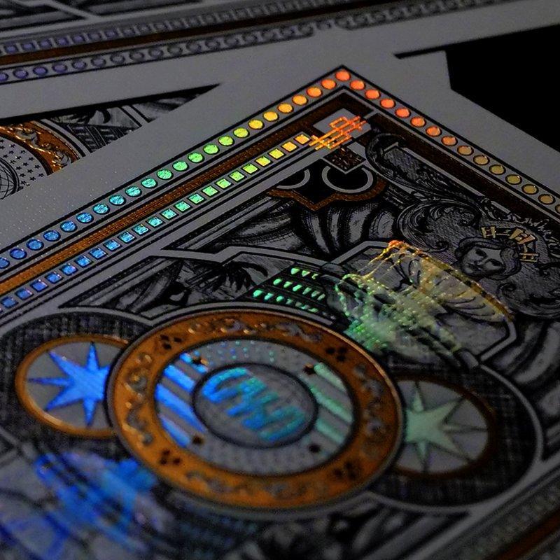 Vegas Diffractor - Gold Metal Playing Cards by VXD Gaming