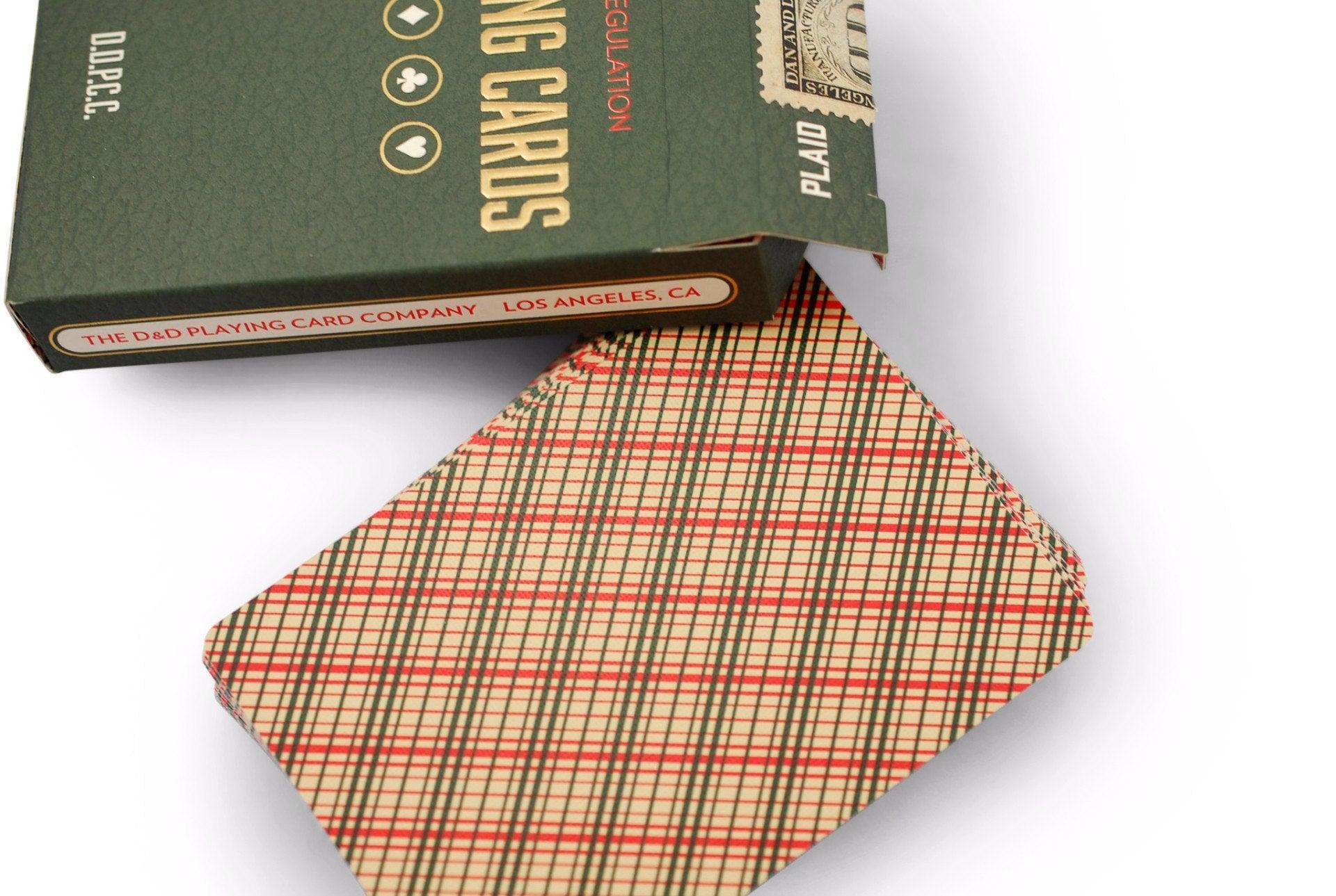 Vintage Plaid Playing Cards by Dan & Dave
